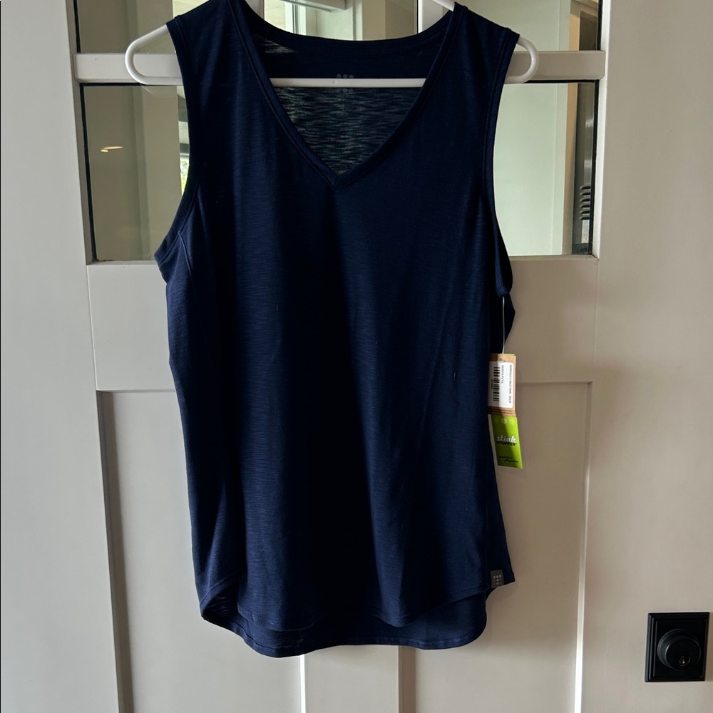 NWT Title Nine Henerela V Neck Tank Peacoat blue